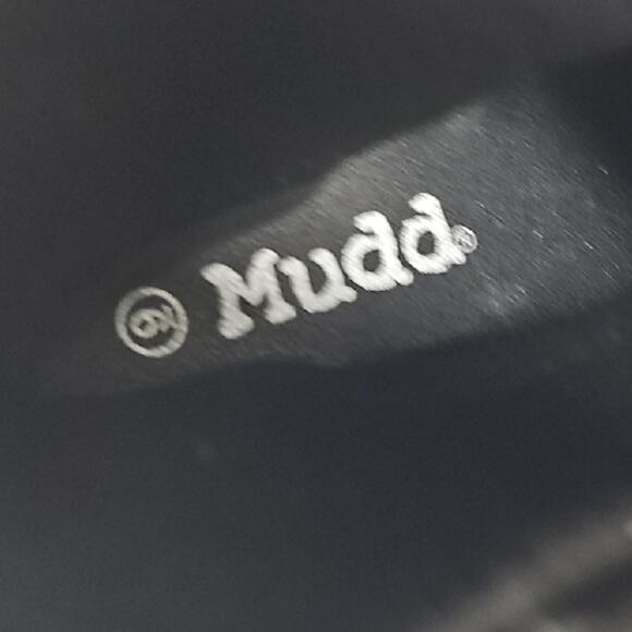 MUDD Women's Black Lug w/Black Studs Chunky Knit Sock Boots Bootie Size 9 - Picture 7 of 7